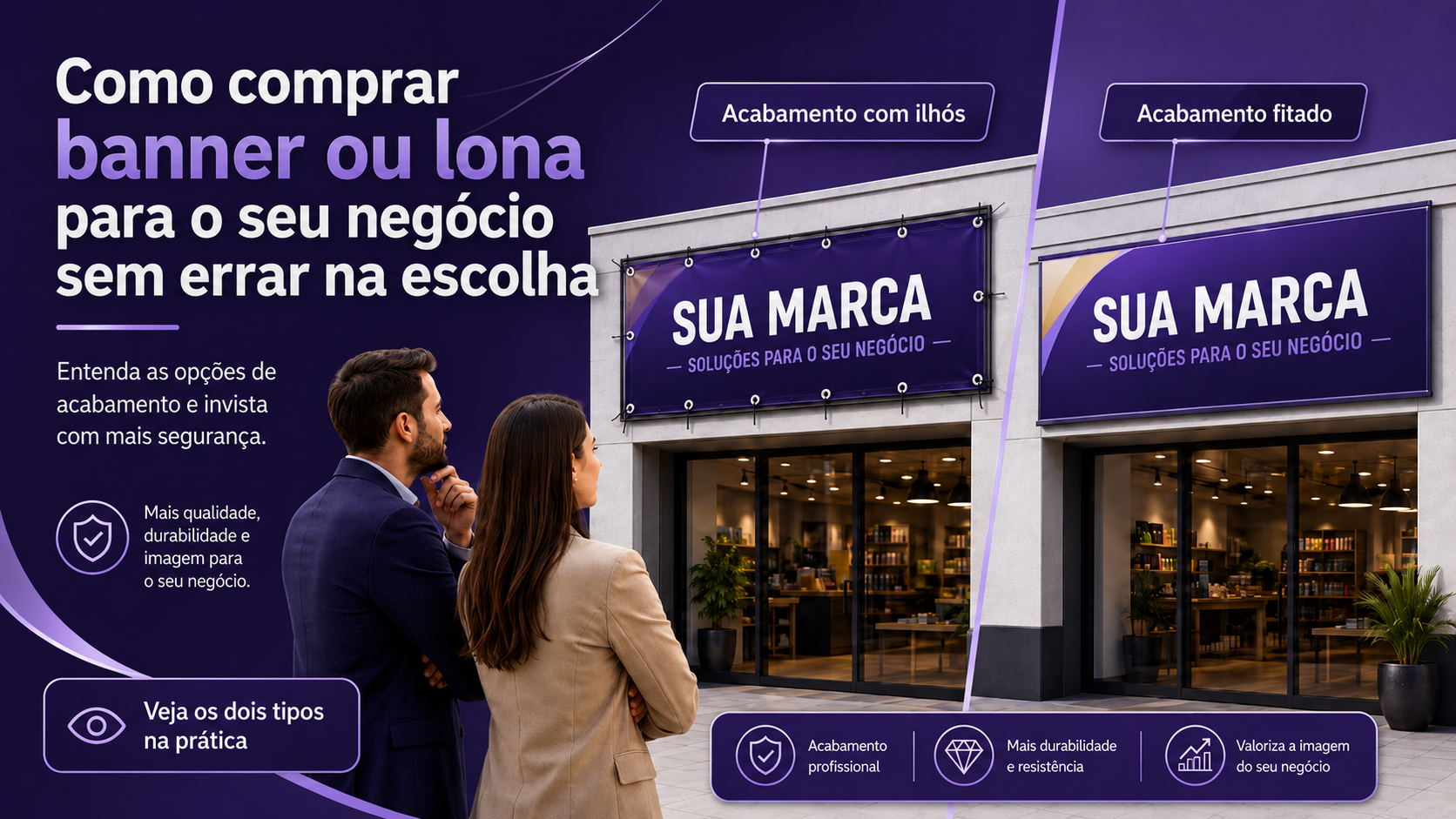 Como comprar banner ou lona para o seu negócio sem errar na escolha