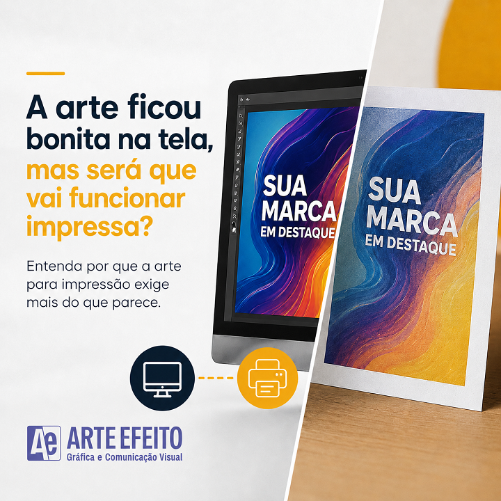 A arte ficou bonita na tela, mas será que vai ficar boa impressa?