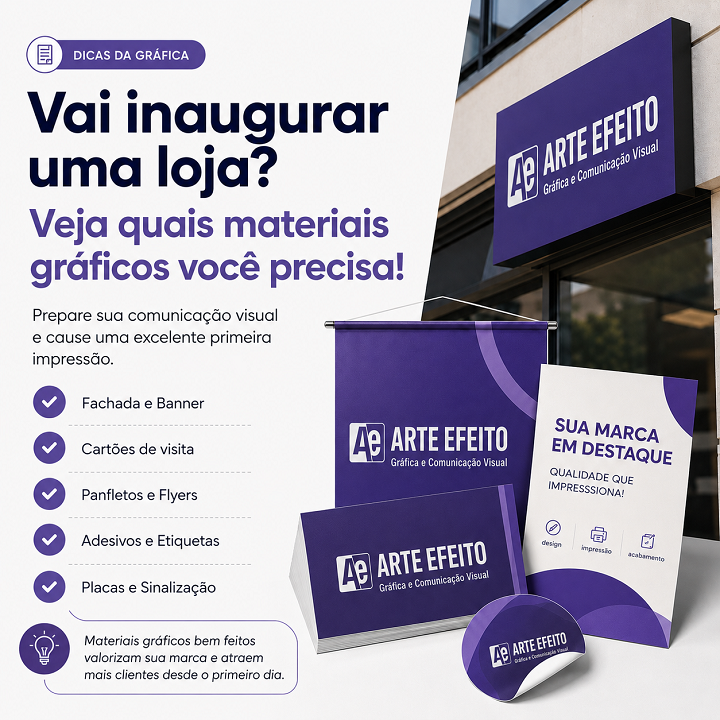 Vai inaugurar uma loja? Veja quais materiais gráficos você precisa